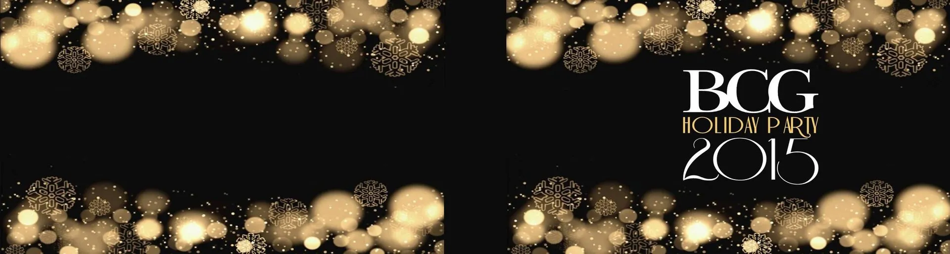 Custom corporate flipbook cover for BCG Holiday Party