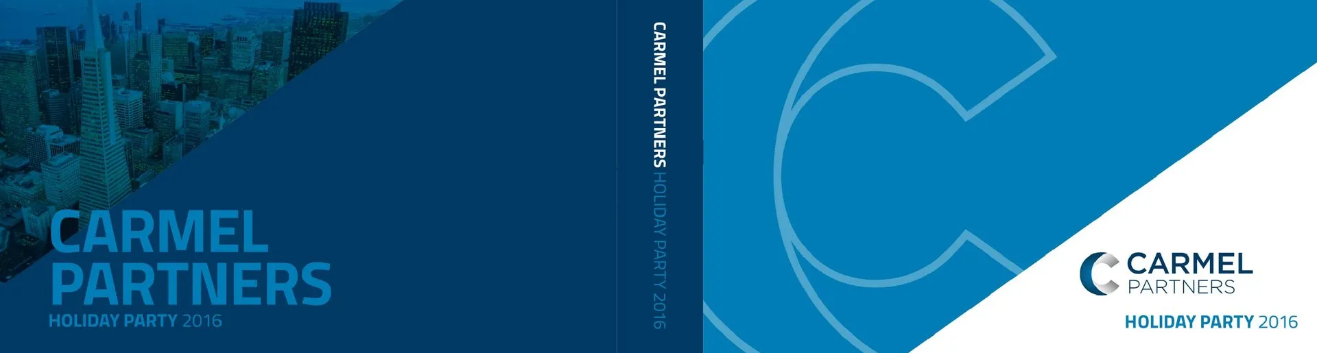 Custom corporate flipbook cover for Carmel Partners
