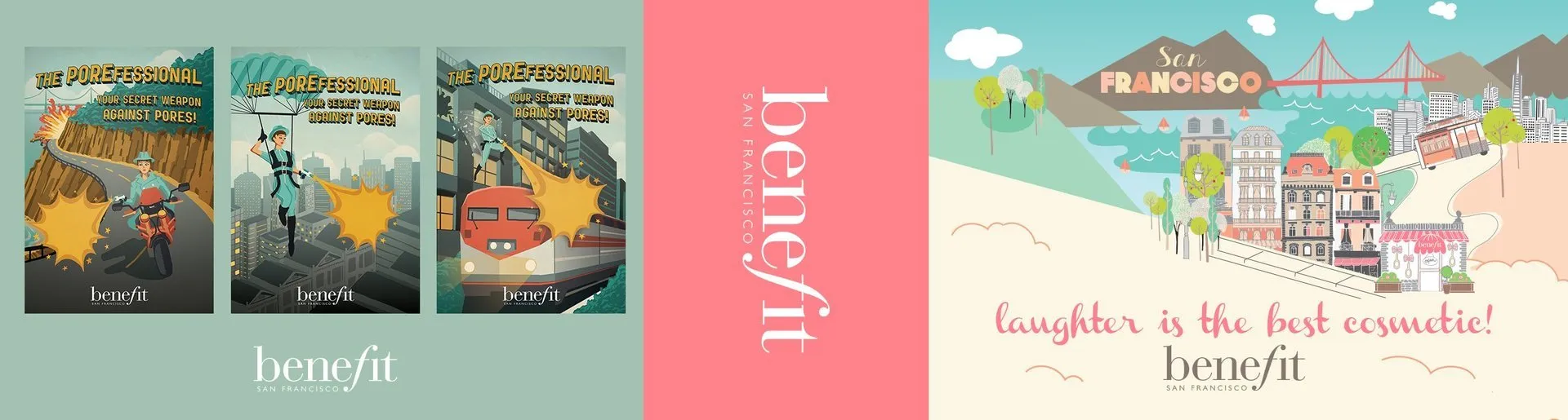 Custom corporate flipbook cover for Benefit Cosmetics