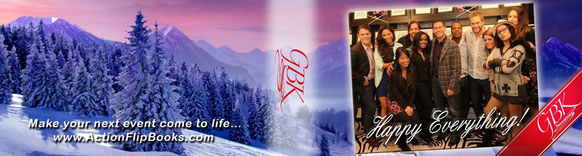 Custom corporate flipbook cover for GBK Christmas