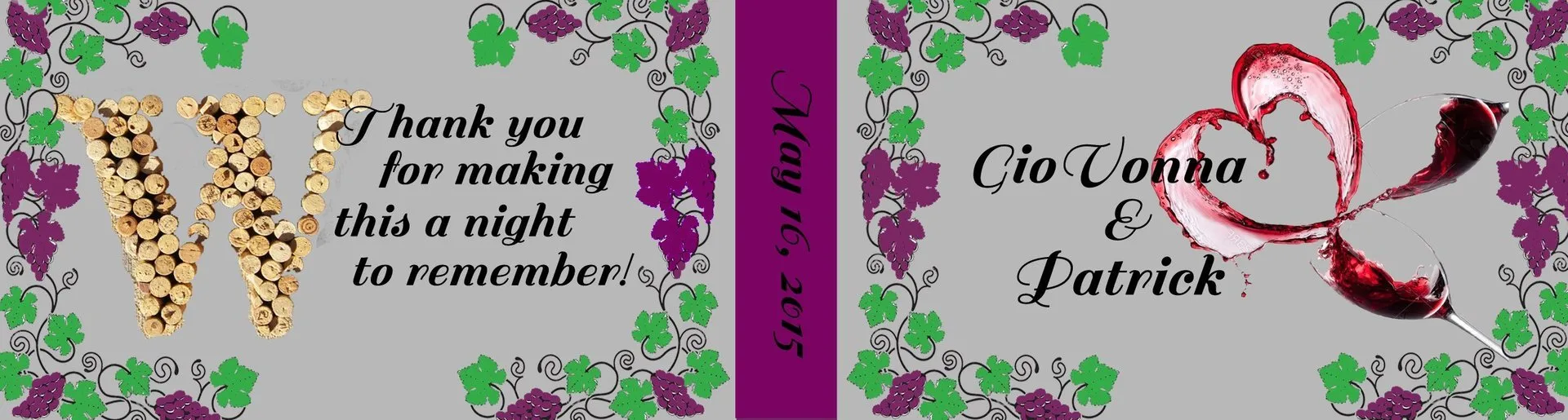 Custom wedding flipbook cover for Washington Wedding