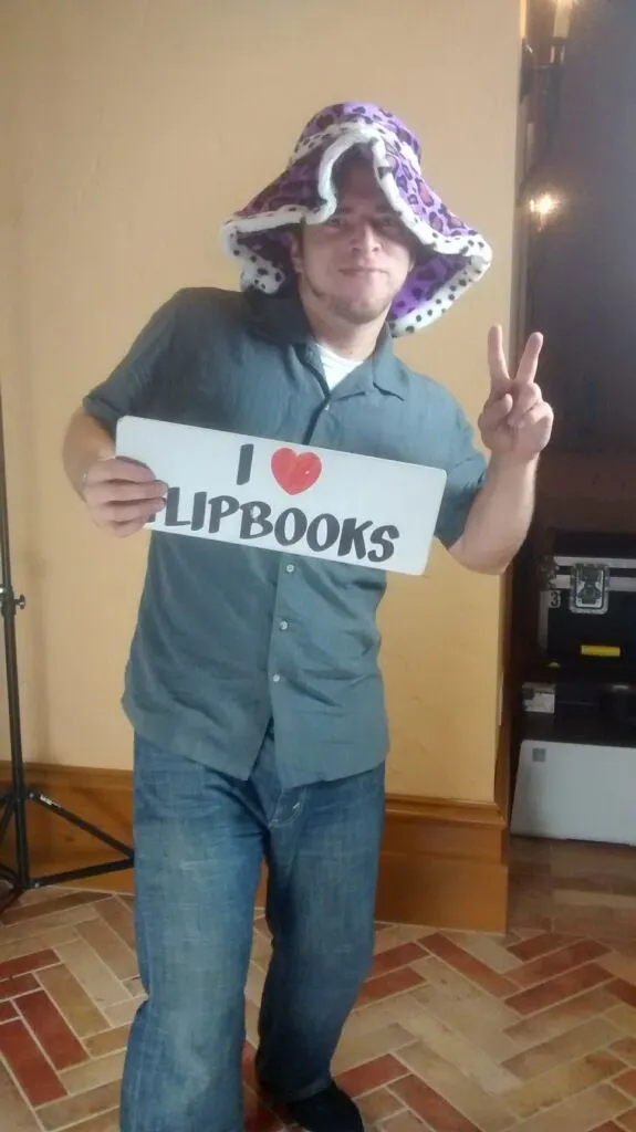 Flipbook photo booth rental