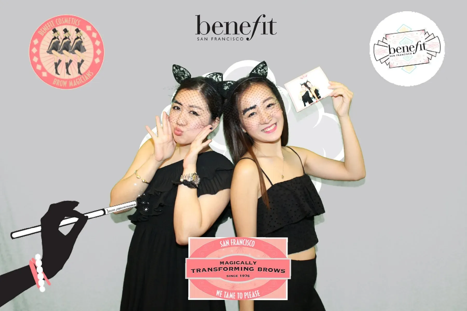Green screen photo from a benefit event in San Francisco