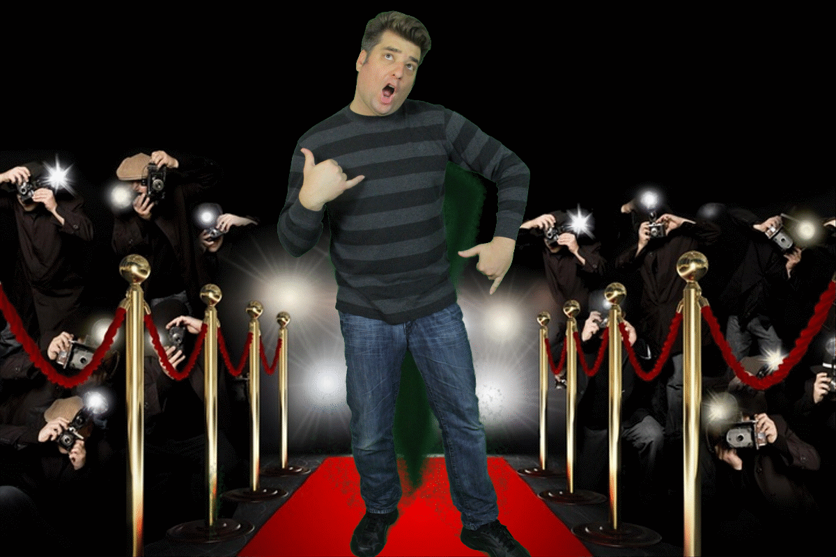 Animated GIF from Action Flipbooks green screen studio at live event