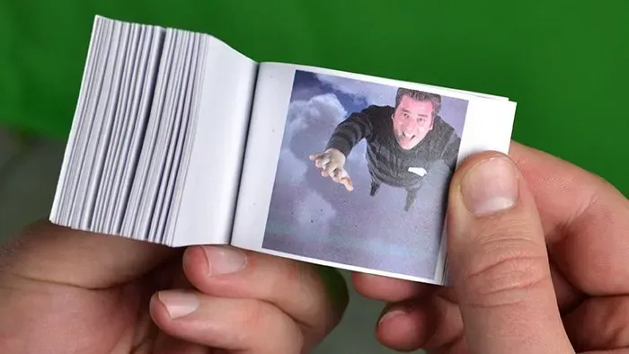 Green screen flipbook activation at a Davis area event