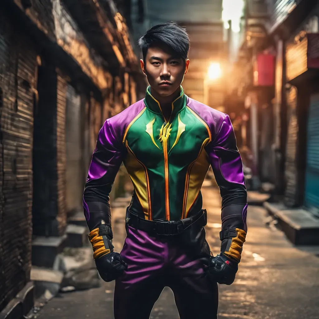 AI superhero portrait created on-site at an activation