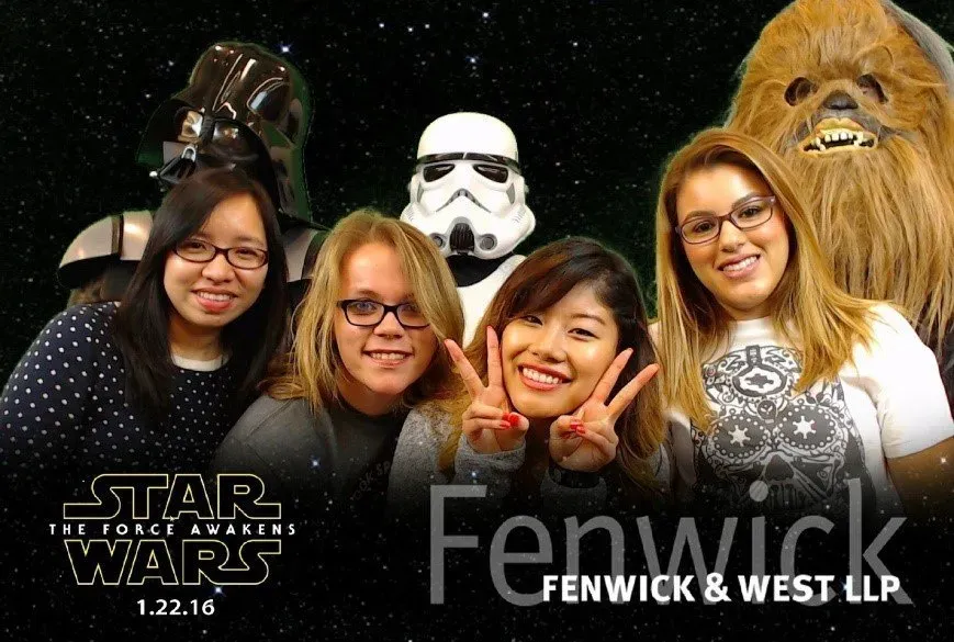 Star Wars themed green screen photo activation
